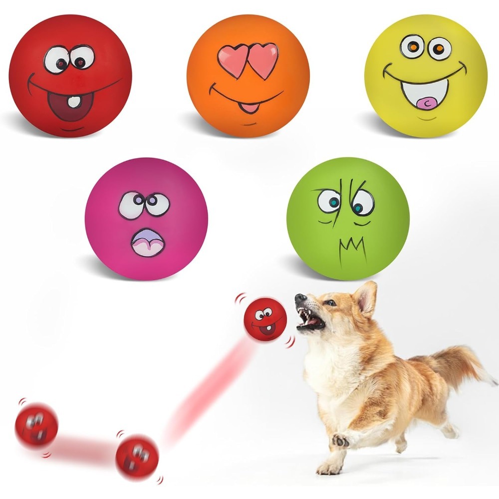 Pet Dental Chew Toy - 6'lı Paket Toksik Olmayan Sesli Lateks
